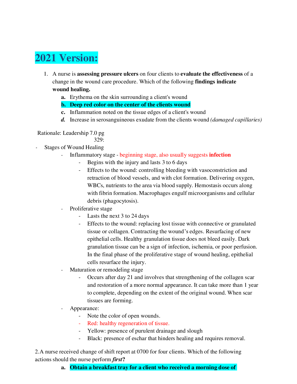 Preview of ATI Leadership| NURS 420 | Latest Exam 2021